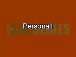 Personall