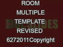 LACTATION ROOM MULTIPLE TEMPLATE  REVISED  6272011Copyright   2010 C