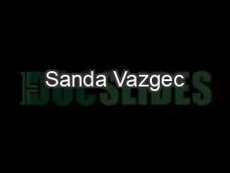 Sanda Vazgec