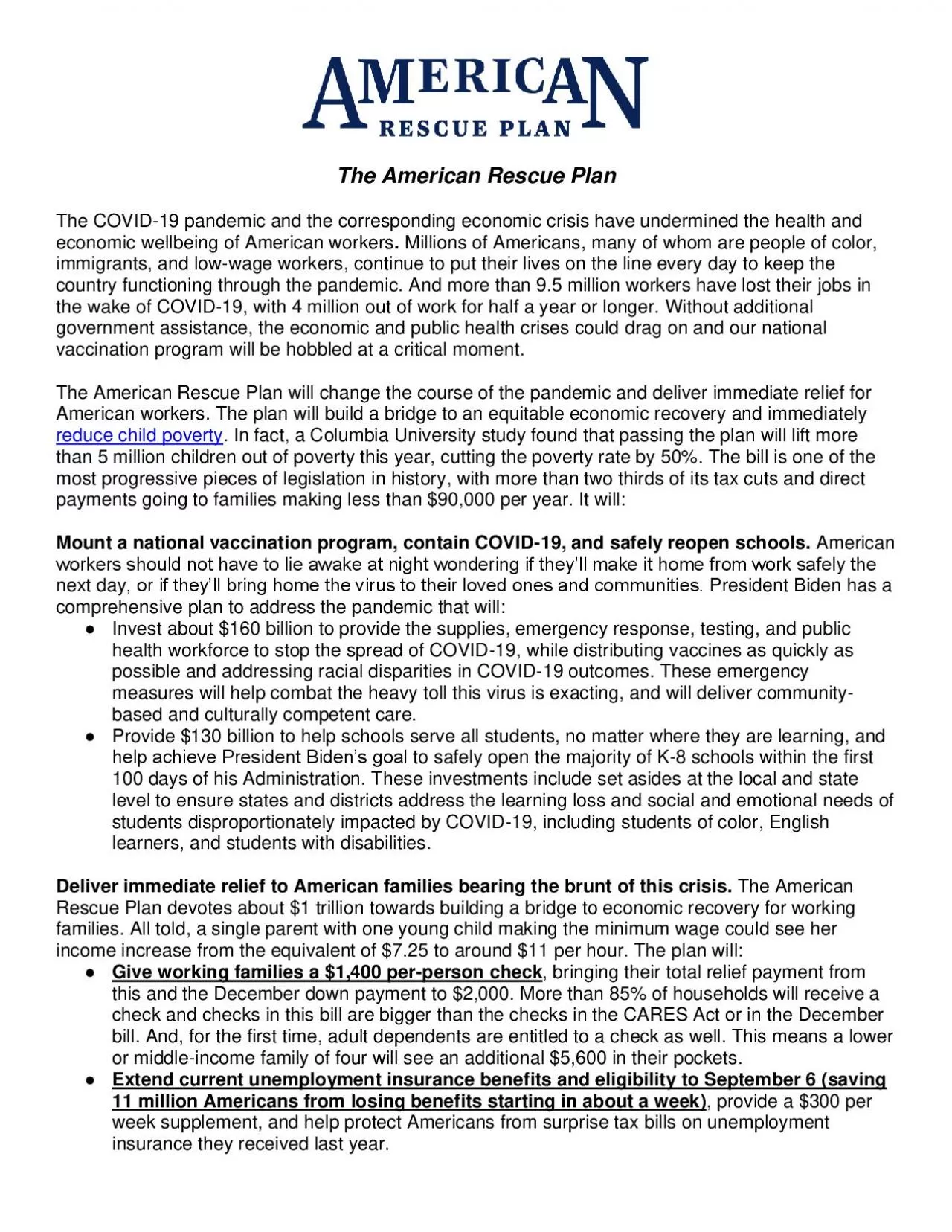 PDF-The American Rescue Plan