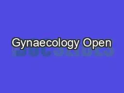 PDF-Gynaecology Open