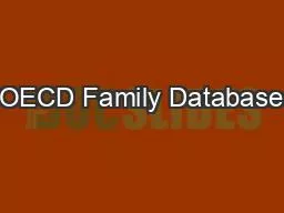 OECD Family Database