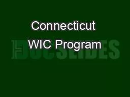 Connecticut WIC Program