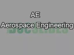 AE  Aerospace Engineering