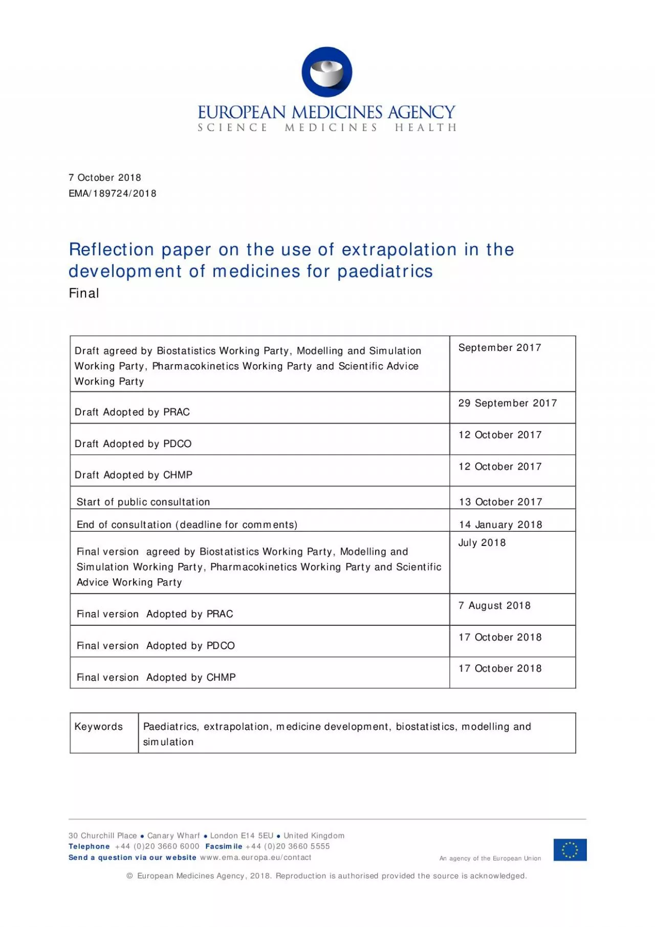 PDF-Reflection paper on the use of extrapolation in the development of med