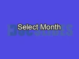 Select Month