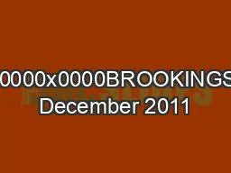 x0000x0000BROOKINGS December 2011