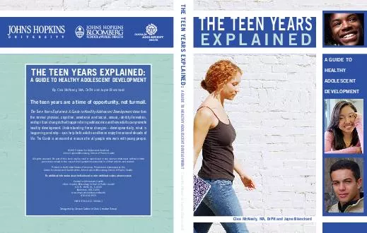 By Clea McNeely MA DrPH and Jayne BlanchardThe teen years are a time o