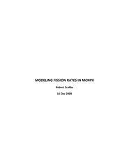 Modeling fission rates in MCNPX