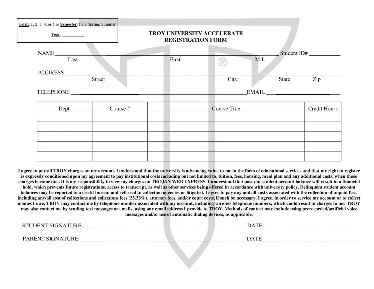 PDF-TROY UNIVERSITY ACCELERATE