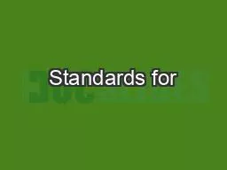 Standards for