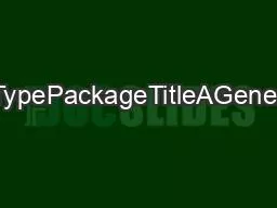 PackageaspectMay262018TypePackageTitleAGeneralFrameworkforMultivariate