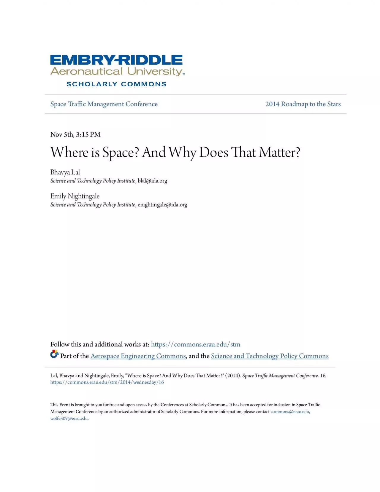 PDF-Where is Space And Why Does That Matter