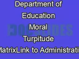 NV Department of Education Moral Turpitude MatrixLink to Administrativ