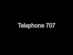 Telephone 707