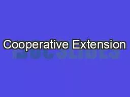 Cooperative Extension