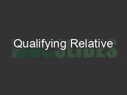 Qualifying Relative