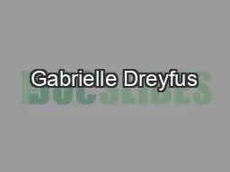 Gabrielle Dreyfus