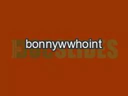 bonnywwhoint