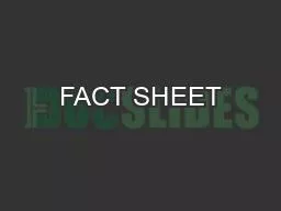 FACT SHEET