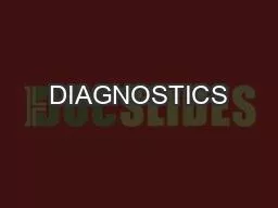 DIAGNOSTICS