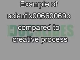 Example of scientix00660069c compared to creative process