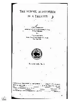 THESCHOOLAUDITORIUMASATHEATER7OByALICEBARROWSSeniorSpecialistin School