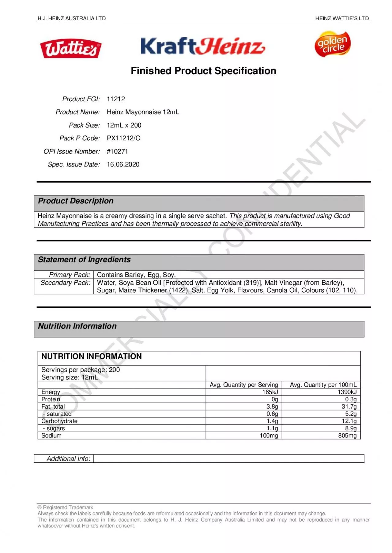 PDF-HJ HEINZ AUSTRALIA LTD