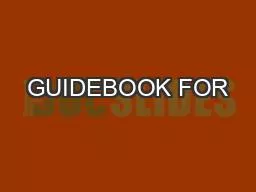 GUIDEBOOK FOR