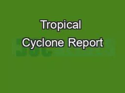 Tropical Cyclone Report