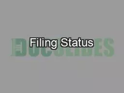 Filing Status