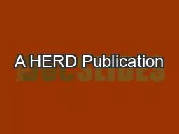 A HERD Publication