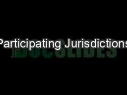 Participating Jurisdictions