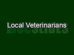 Local Veterinarians