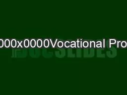 x0000x0000Vocational Profile