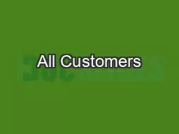 All Customers