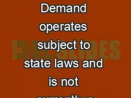 Doctor On Demand operates subject to state laws and is not currently a