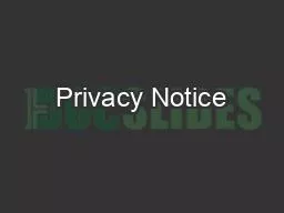 Privacy Notice