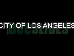 CITY OF LOS ANGELES