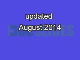 updated August 2014