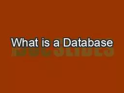 What is a Database