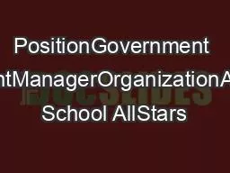 PDF-PositionGovernment GrantManagerOrganizationAfter School AllStars