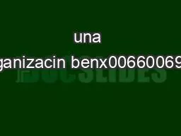 una organizacin benx00660069ca