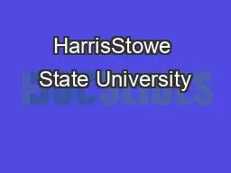 HarrisStowe State University