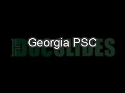 Georgia PSC