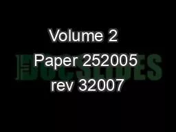 Volume 2  Paper 252005 rev 32007