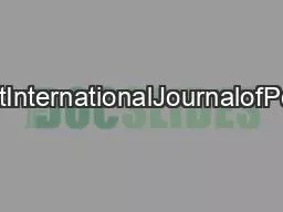 ContentslistsavailableatInternationalJournalofPediatricOtorhinolaryngo