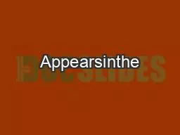 Appearsinthe