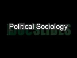 Political Sociology