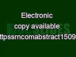 PDF-Electronic copy available at httpssrncomabstract1509327